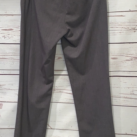 Women slacks grey with black trim Pants - Picture 3 of 5
